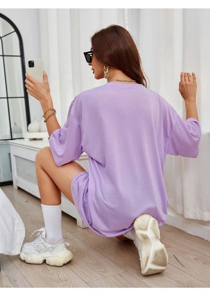 Surf Riders Baskılı Kadın Oversize T-Shirt Salaş Boyfirend fiyatları