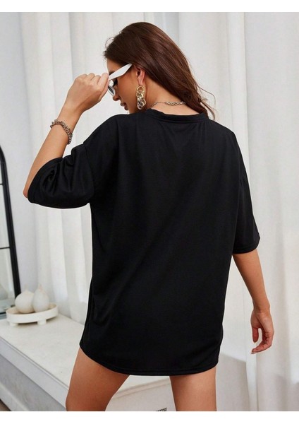 Surf Riders Baskılı Kadın Oversize T-Shirt Salaş Boyfirend fiyatları