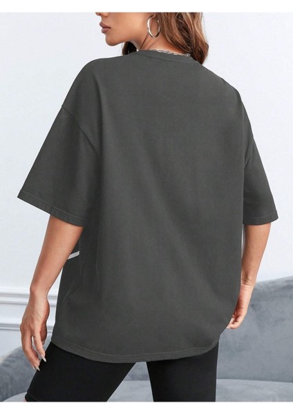Los Angeles 23 Baskılı Oversize T-Shirt Salaş Boyfirend fiyatları