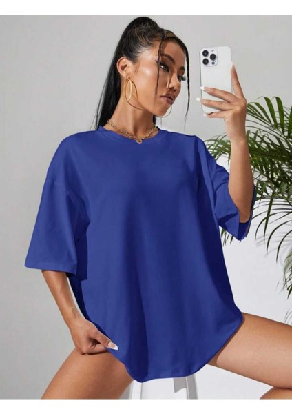 Düz Basic Kadın T-Shirt Oversize Salas Boyfriend fiyatları
