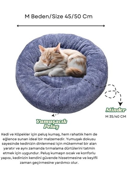 Peluş Kedi ve Köpek Yatağı Sıcak ve Yumuşacık Minder Evcil Hayvan fiyatları