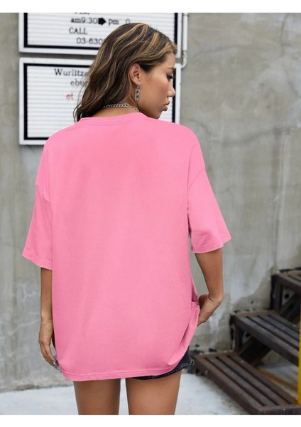 Los Angels Baskılı Oversize Salas T-Shirt Boyfriend fiyatları