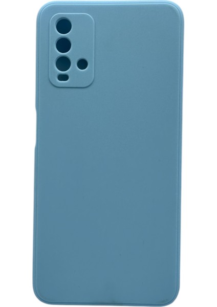 Xiaomi Redmi 9t Uyumlu Mat Turkuaz Lansman Içi Kadife Silikon Kılıf