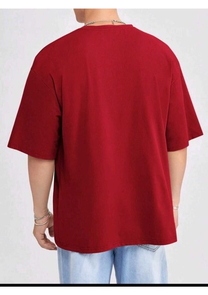 Erkek Düz Basic Oversize Salaş T-Shirt Ünisex Boyfirend fiyatları