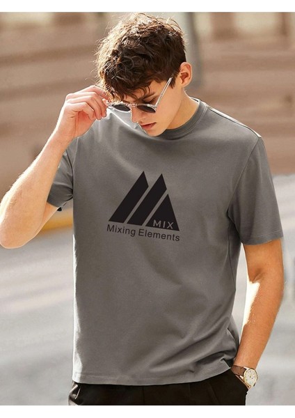 Füme Oversize T-Shirt Mıx Baskılı indirimleri