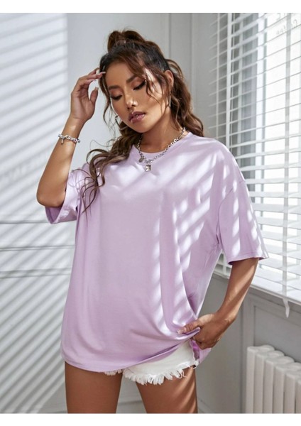 Kadın Basic Oversize T-Shirt