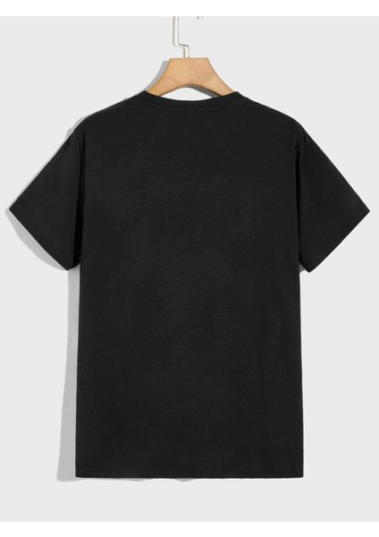 Unisex Minimal Shark Baskılı T-Shirt fiyatları