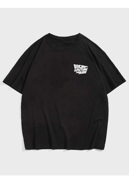 Unisex Back Future Baskılı T-Shirt fiyatları