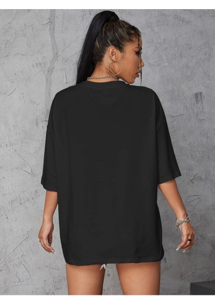 Usa Amerika Baskılı Oversize T-Shirt Salaş Boyfirend fiyatları