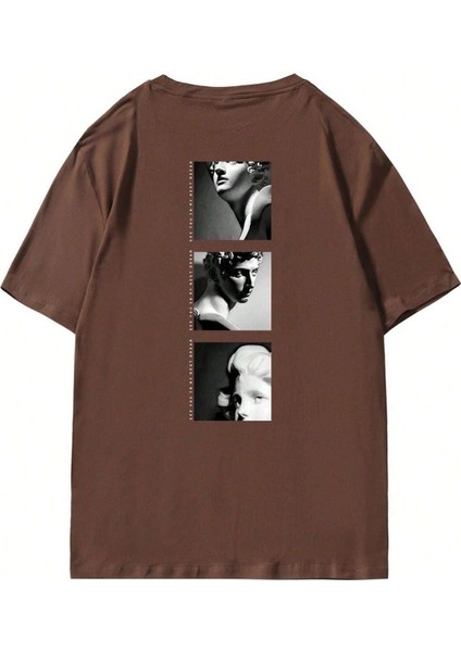 See You Baskılı Oversize Erkek T-Shirt Salaş Boyfirend