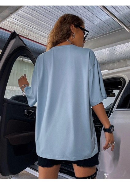 Oversize T-Shirt Chıcago Football Team Baskılı fırsatları