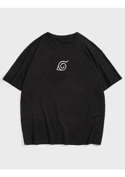 Unisex Naruto Itachı Fall Baskılı Oversize T-Shirt
