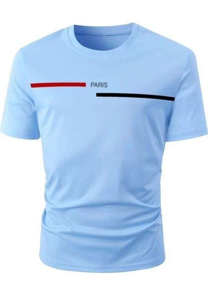 Paris Baskılı Oversize T-Shirt