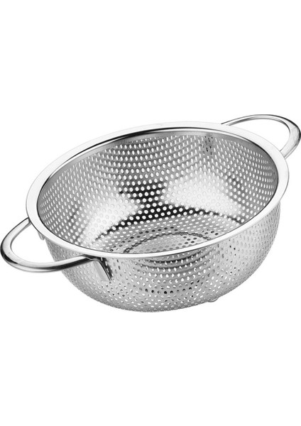 Paslanmaz Çelik Metal Yemek Süzgeci - Makarna Gıda Süzgeci Delikli Süzgeç 32.5 cm fırsatları