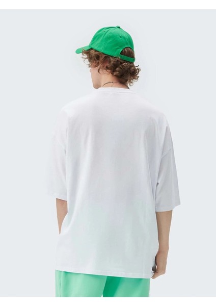 Unisex Save Trees Baskılı Oversize T-Shirt modelleri