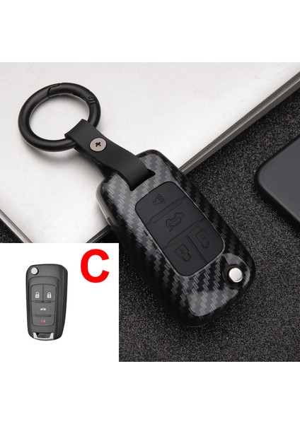 C Karbon Chevrolet Cruze Aveo Lova Epica Opel Vauxhall Astra Corsa Antara Meriva Insignia Zafira C Mokka Karl Için Abs Araba Anahtar Kılıfı Kapak (Yurt Dışından)