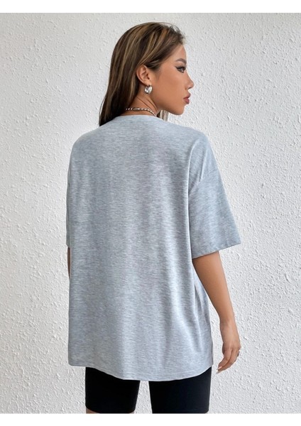 Düz Basic Unisex Oversize Salas T-Shirt Boyfriend modelleri