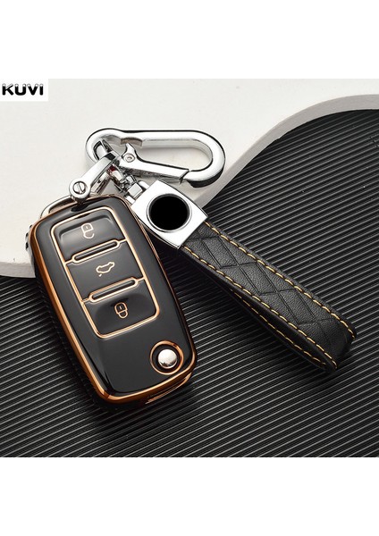 Kırmızı Anahtarlık Volkswagen Vw Polo Golf Passat Tiguan Beetle Caddy T5 Up Eos Skoda Octavia Seat Leon Altea Için Tpu Araba Anahtarlık Kılıfı Kapak Kabuk (Yurt Dışından) indirimleri