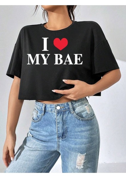 Crop My Bae Baskılı fiyatları