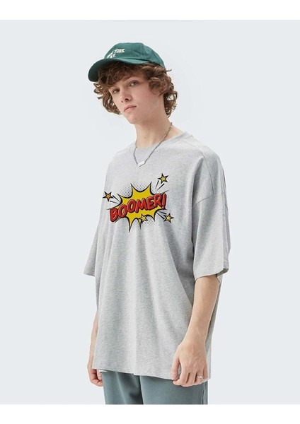 Unisex Boomer Baskılı Oversize T-Shirt fiyatları