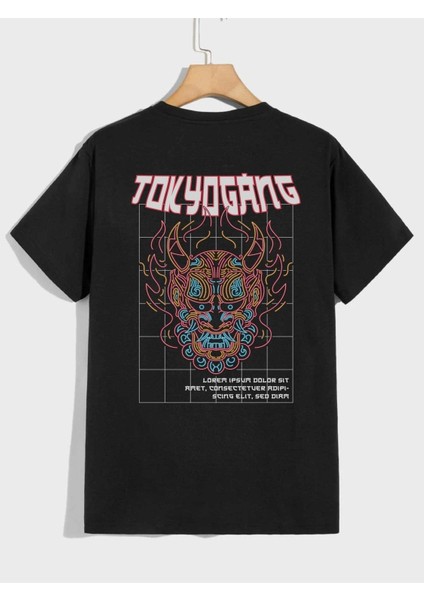 Unisex Tokyo Gang Baskılı T-Shirt Şort Takım modelleri