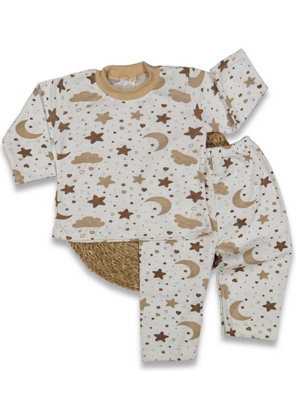 Gökyüzü Baskılı Pijama Takımı