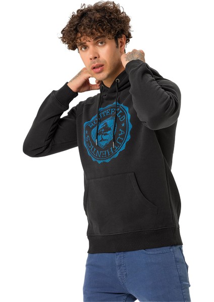 Halvor Erkek Günlük Sweatshirt Siyah