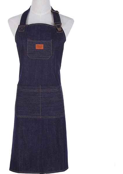 Yetişkin 1 Tarzı Erkekler Ve Kadınlar Için Kot Şef Önlüğü Mutfak Barbekü Pişirme Bbq Önlükleri Work Shop Sunucu Önlüğü Jean Önlük Ayarlanabilir (Yurt Dışından)