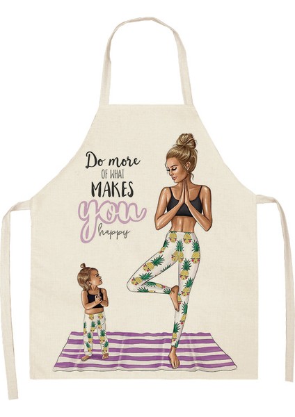 2Wq-14 Stili 68X55Cm Yetişkin Boyutu Ebeveyn-Çocuk Desen Temiz Sanat Önlüğü Ev Yemek Pişirme Mutfak Önlüğü Kafe Pamuk Ve Keten Moda Yeni Sıcak Satış Yetişkin Önlük (Yurt Dışından)