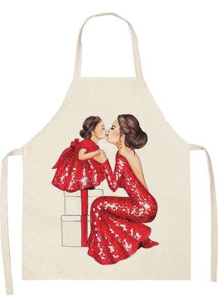 2Wq-14 Stili 68X55Cm Yetişkin Boyutu Ebeveyn-Çocuk Desen Temiz Sanat Önlüğü Ev Yemek Pişirme Mutfak Önlüğü Kafe Pamuk Ve Keten Moda Yeni Sıcak Satış Yetişkin Önlük (Yurt Dışından)
