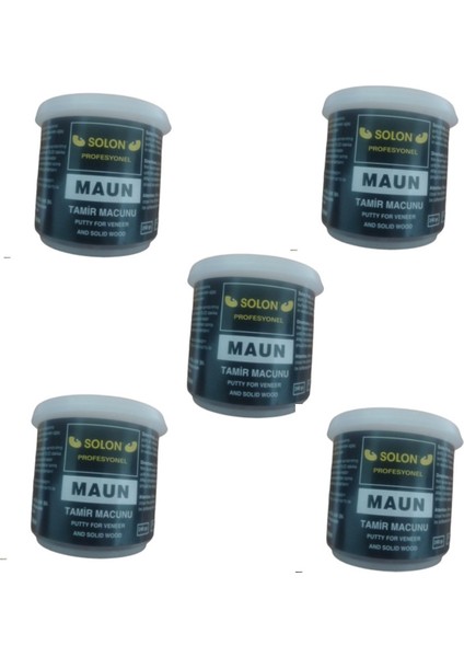 5 Adet Çok Amaçlı Ahşap Parke Masa Sehpa Çizik Çok Amaçlı Tamir Dolgu Macunu Maun 240 gr