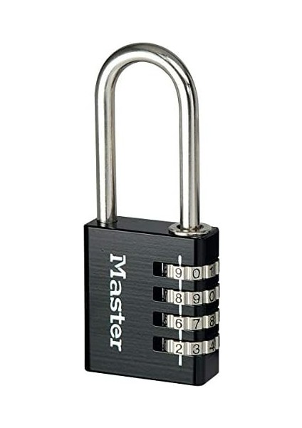Lock Katı Aluminyum Asma Kilit Şifreli 40 Mm, Siyah