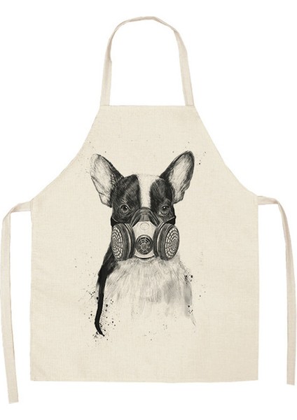 Wqtf2715 Stili 38X47Cm Çocuk Boyutu Keten Köpek Baskılı Mutfak Önlüğü Unisex Yemek Partisi Pişirme Önlüğü Komik Önlük Temizlik Önlüğü Wqtf27 (Yurt Dışından)