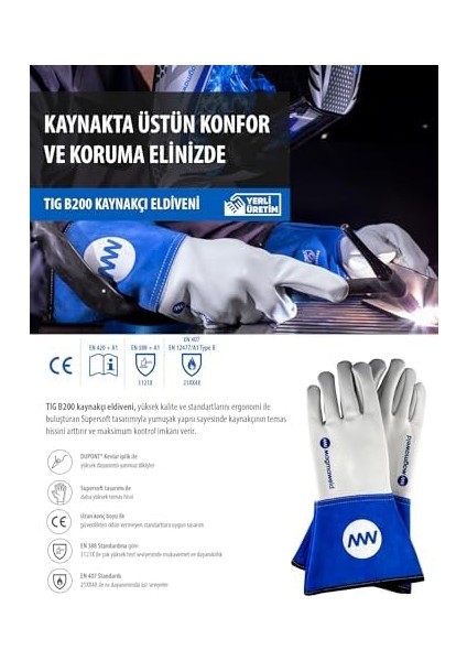 Tig Kaynakçı Eldiveni No.11