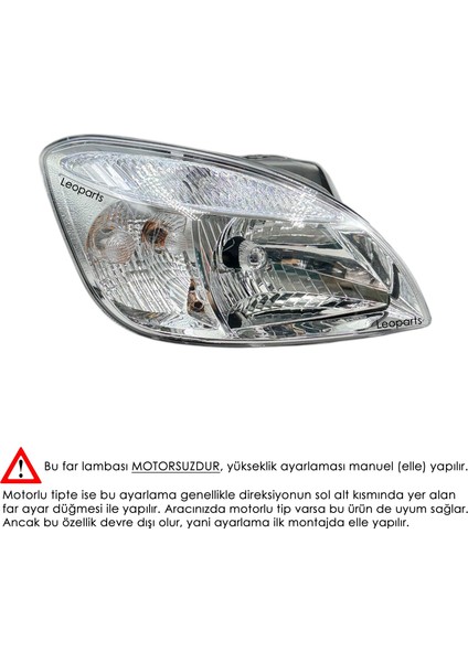 Kia Rio Far Lambası Sağ (Manuel) 2006-2010 92102-1G020