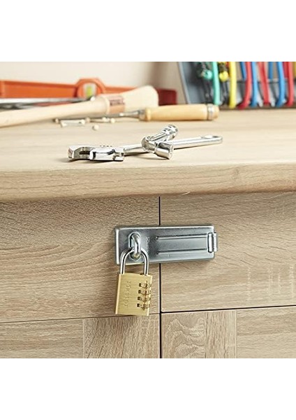 Lock - 604EURD - Şifreli Kilit Pirinç Finish 40 mm
