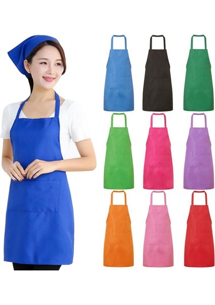 No.3 Tarzı Renkli 9 Renk Unisex Yemek Pişirme Hizmet Mutfak Önlüğü Tabard Kafeterya Barmen Şef Bbq Önlüğü Hizmet Üniforması (Yurt Dışından)