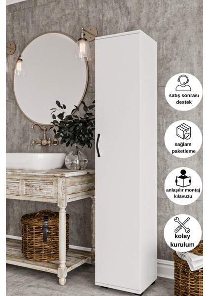 Banyo Dolabı 5 Bölmeli Çok Amaçlı Dolap