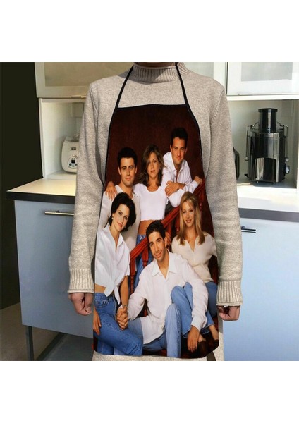 No.4 Tarzı 50X75Cm Özel Arkadaşlar Tv Mutfak Önlüğü Yemek Partisi Pişirme Önlüğü Yetişkin Fırın Aksesuarları Su Geçirmez Kumaş Baskılı Temizlik Araçları (Yurt Dışından)