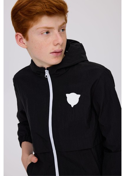 Bg Store Erkek Çocuk Siyah Yağmurluk