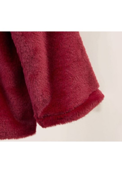 Kız Kapşonlu Içi Penye Astarlı Peluş Mont modelleri