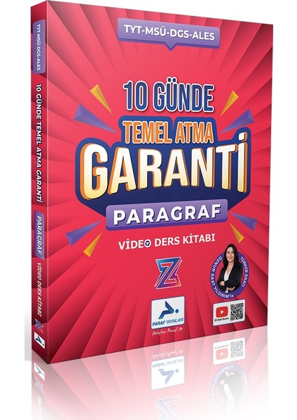 Paraf Yayınları Z Takım 2025 TYT Türkçe Saati Paragraf 10 Günde Temel Atma Garanti