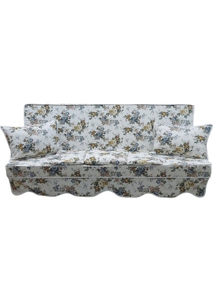 Elit Salıncak Minderi Su Itici Kumaş Gri Sünger Fermuarlı Set-Prm 160626 V 5