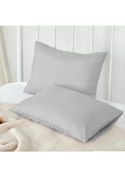 Cotton (Pamuk) 160 x 200+30 cm Gri Fitted (Lastikli) Çift Kişilik Çarşaf Bed Sheet