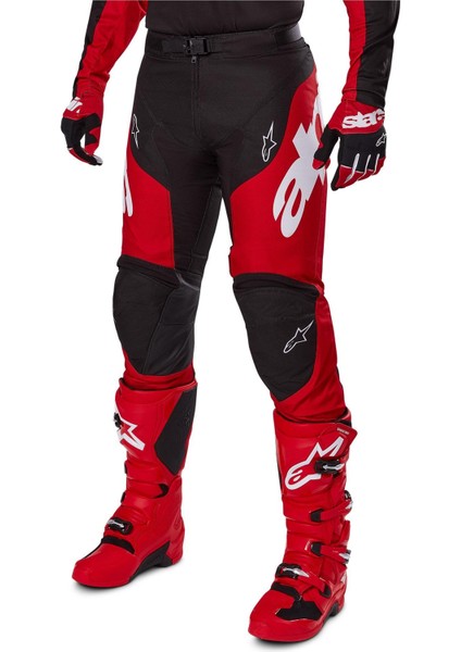 Alpinestars Racer Veil Kros Motosiklet Pantolonu Siyah / Kırmızı modelleri