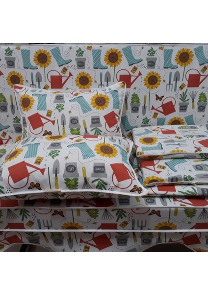 Elit Salıncak Minderi Taç Su Itici Kumaş Gri Sünger Fermuarlı Komple SET-33712-01