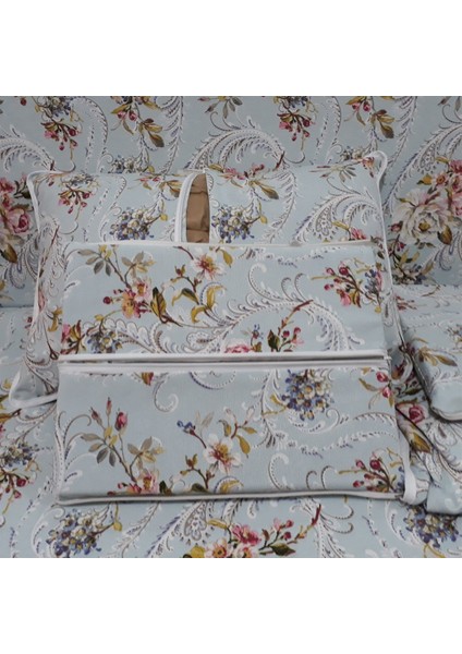 Elit Salıncak Minderi Taç Su Itici Kumaş Gri Sünger Fermuarlı Komple SET-32280-01