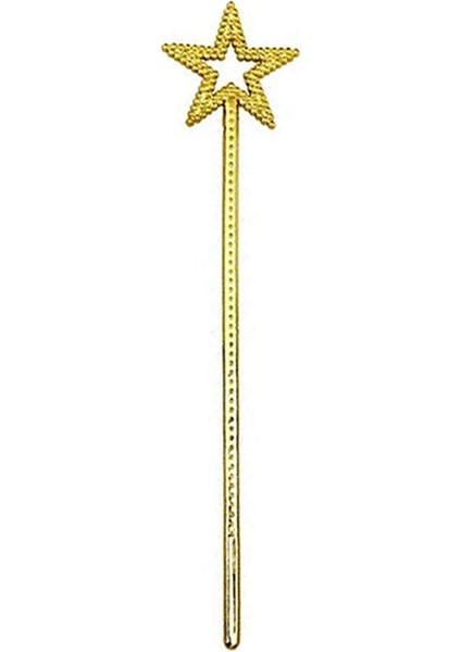 Altın Renk Yıldız Peri Asası Peri Değneği 34 cm 1 Adet