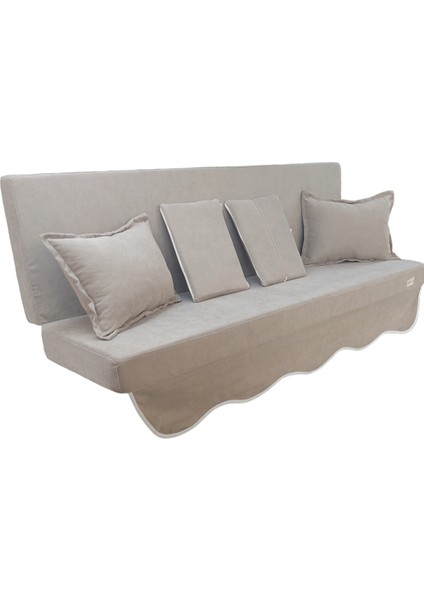 Sofa Soft Kumaş Tentesiz 28 Dns Sünger Salıncak Minderi-Sofa Salıncak Açık Bej