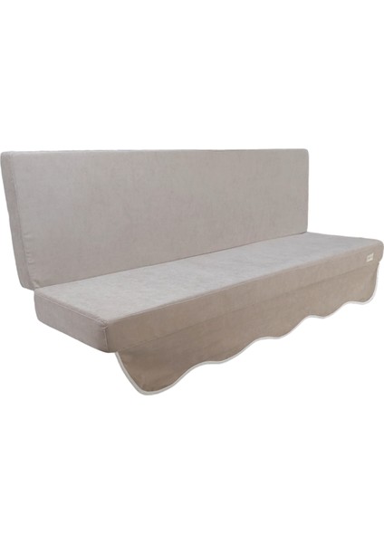 Sofa Soft Kumaş Tentesiz 28 Dns Sünger Salıncak Minderi-Sofa Salıncak Açık Bej